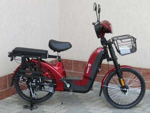 Електроскутер Велосипед YADEA EM 219-A червоний Двигун 350 Вт