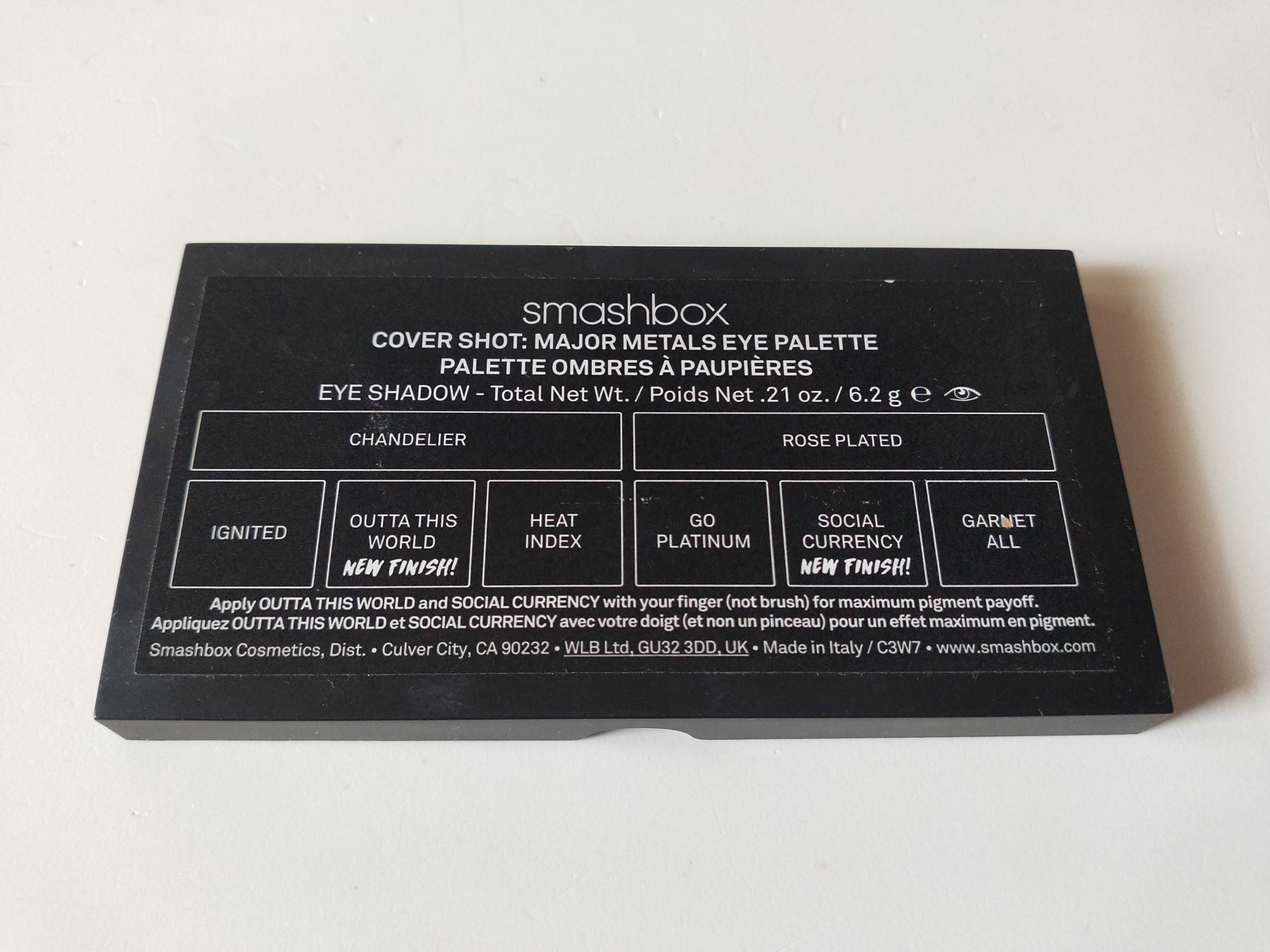 Cień do powiek, SMASHBOX Cover Shot Major Metals (6,2g)