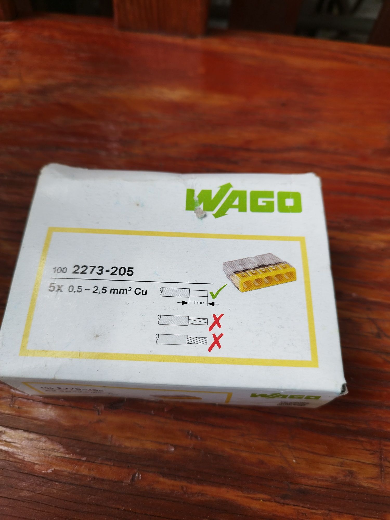 Złączki do prądu wago,  zwykle