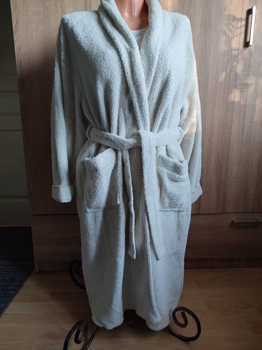 Szlafrok damski jasny kremowy 44/46