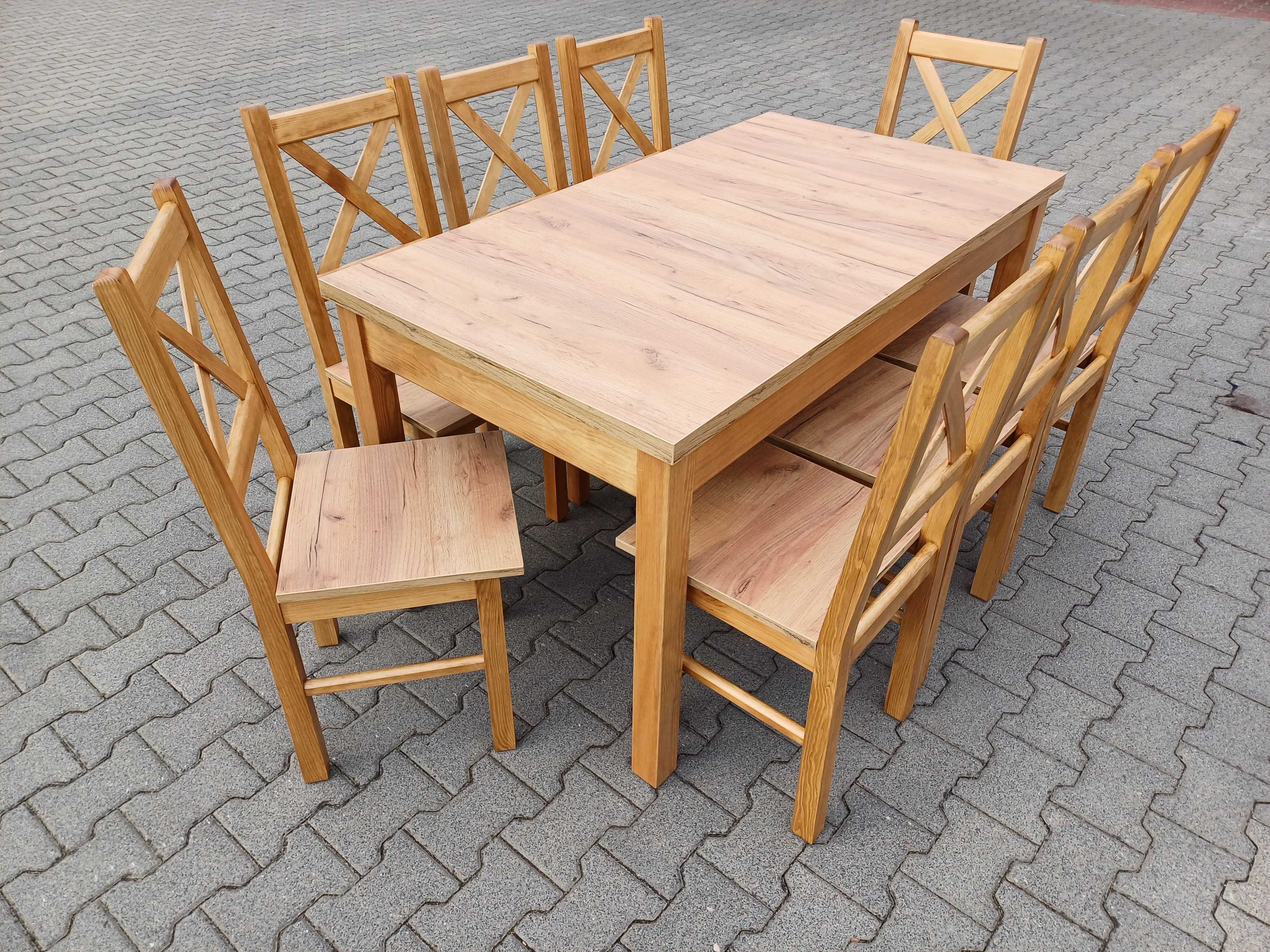 Stol 150x80 i 6 krzesel solidne krzesla tanio do baru restauracji nowe