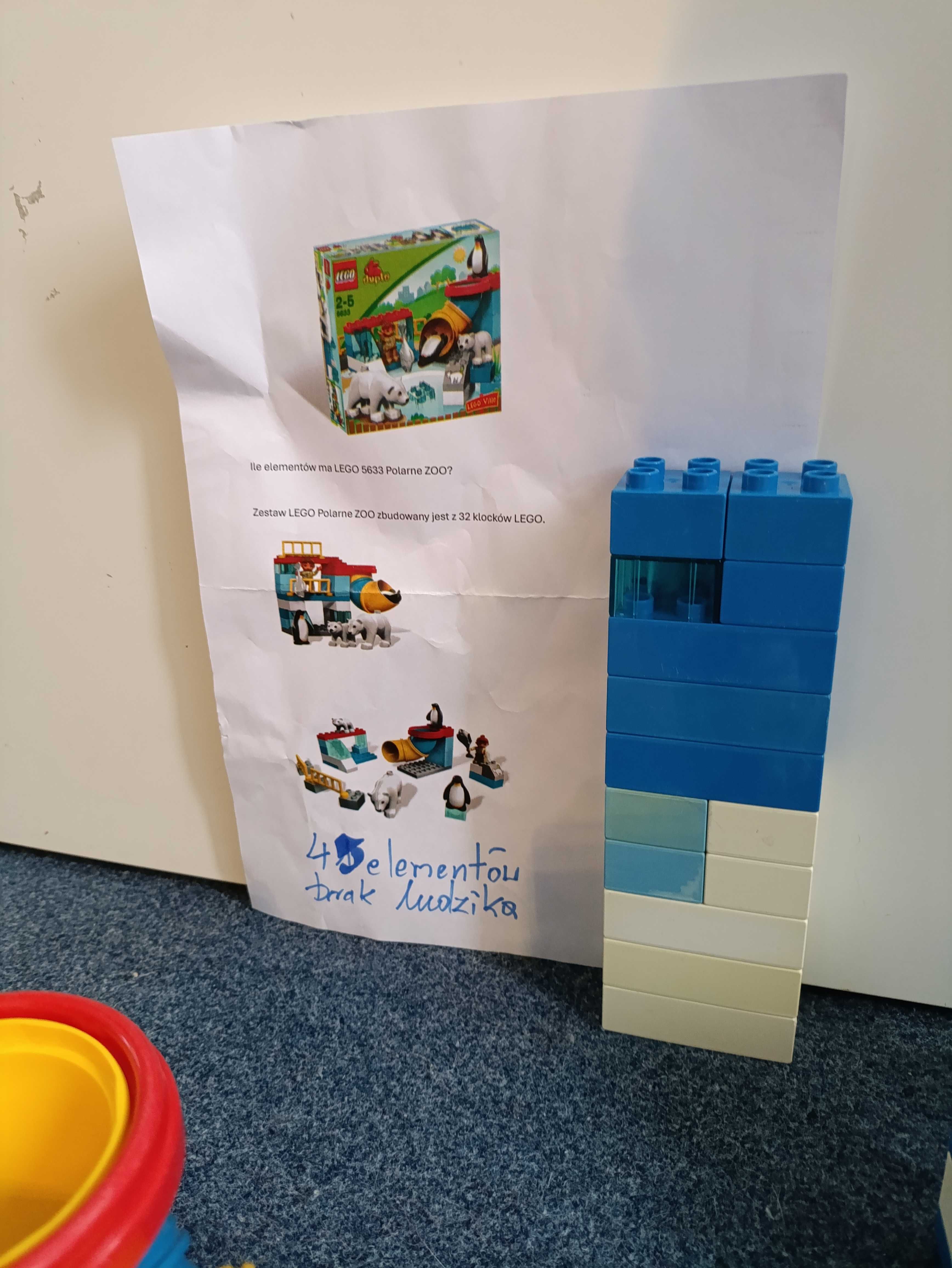 LEGO 5633 Duplo Polarne ZOO + Gratis