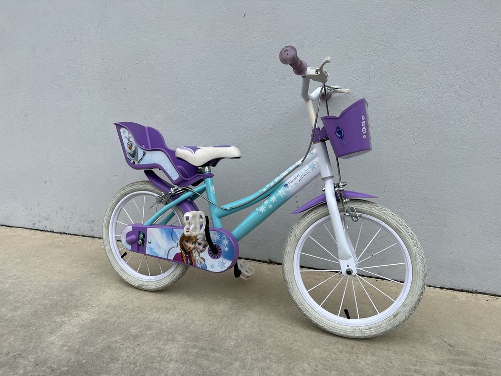 Bicicletacrianca menina da Frozen roda 16