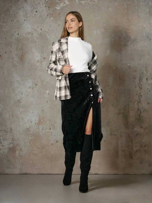 Велюрова Трендова Спідниця