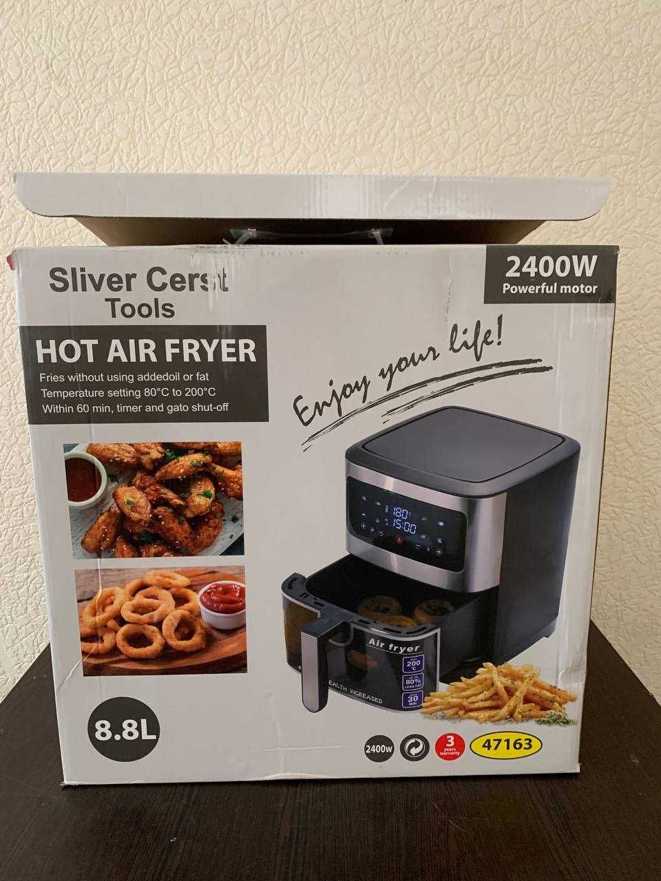 Фритюрниця Silver Crest на 8.8 л. Аерофритюрниця безмасляна Аерогриль