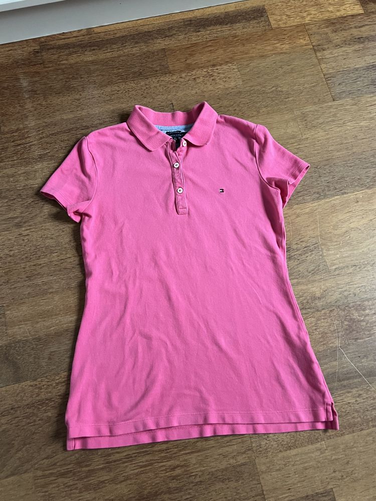 Tommy Hilfiger koszulka polo różowa XS damska