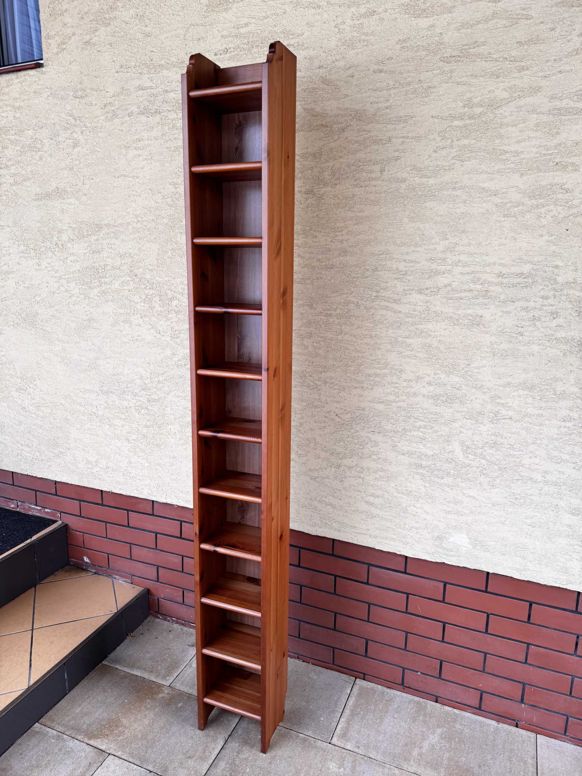 stojak na płyty cd regał słupek leksvik ikea hemnes markor wąska półka