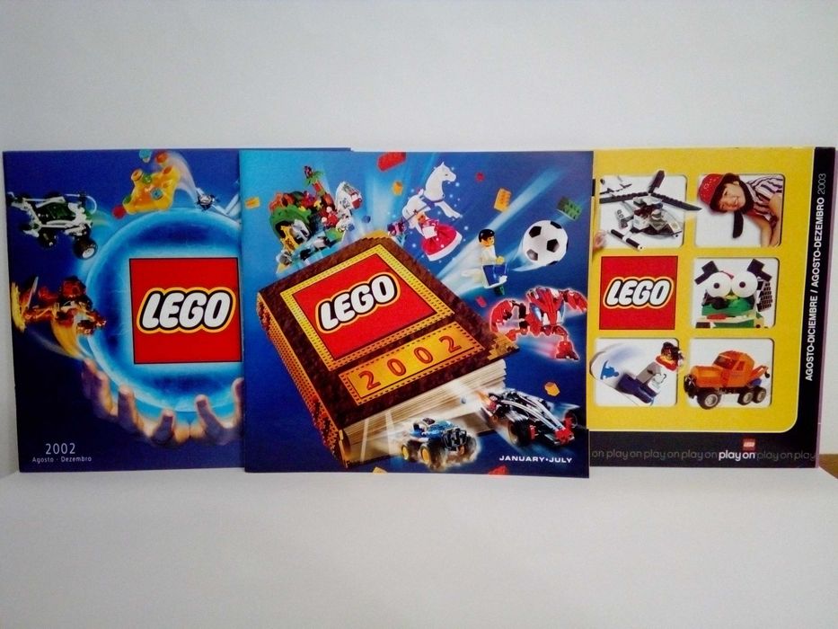 Catálogos lego antigos e recentes