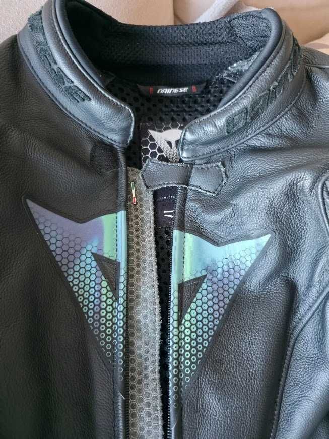 Casaco pele DAINESE Valorosa 50th LTD QDF Black - 600€