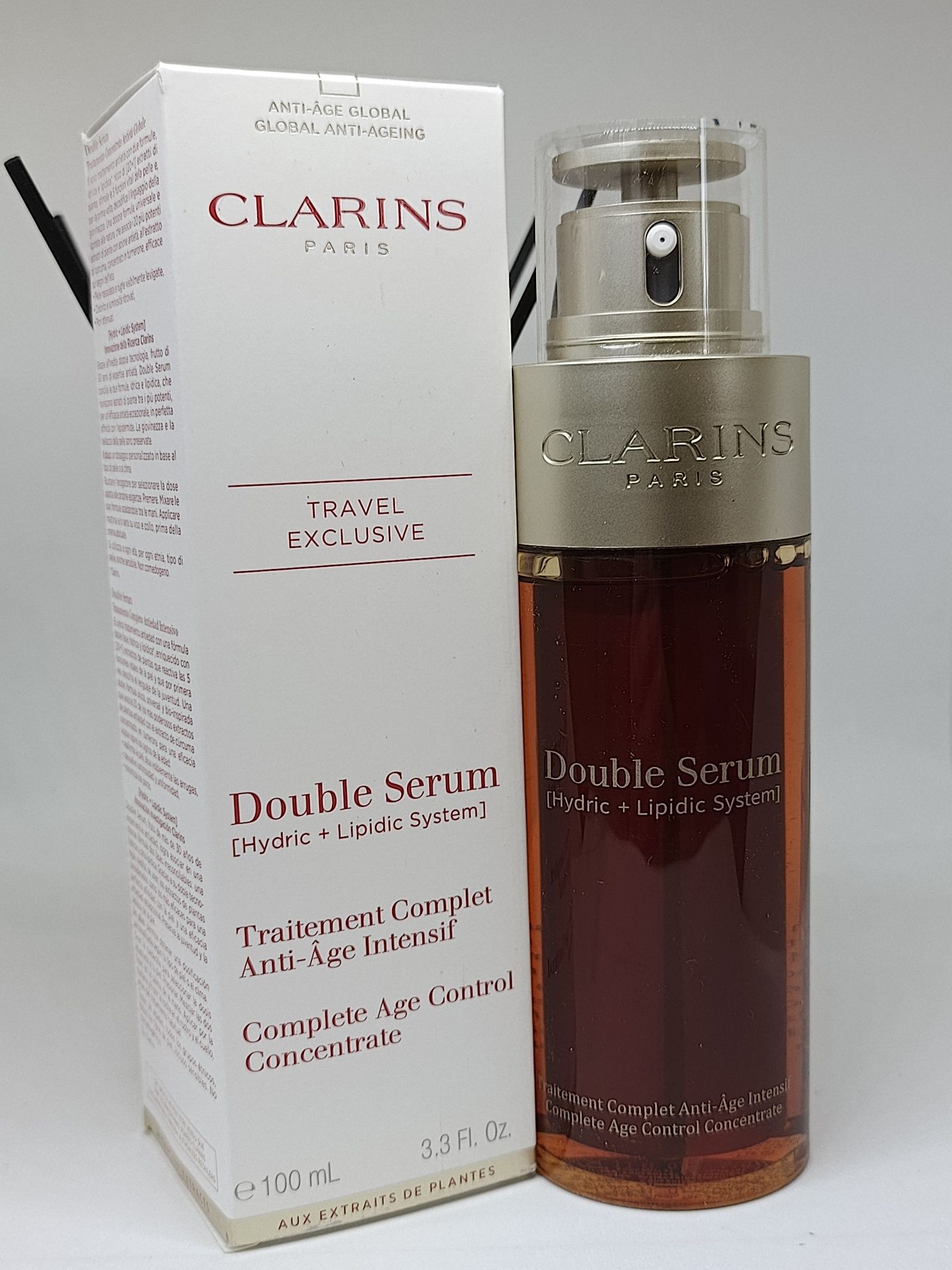 Clarins Double Serum 100 ml – przeciwstarzeniowe serum do twarzy