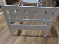 Rama łóżka Ikea KRITTEER z barierka i stelażem 70x160