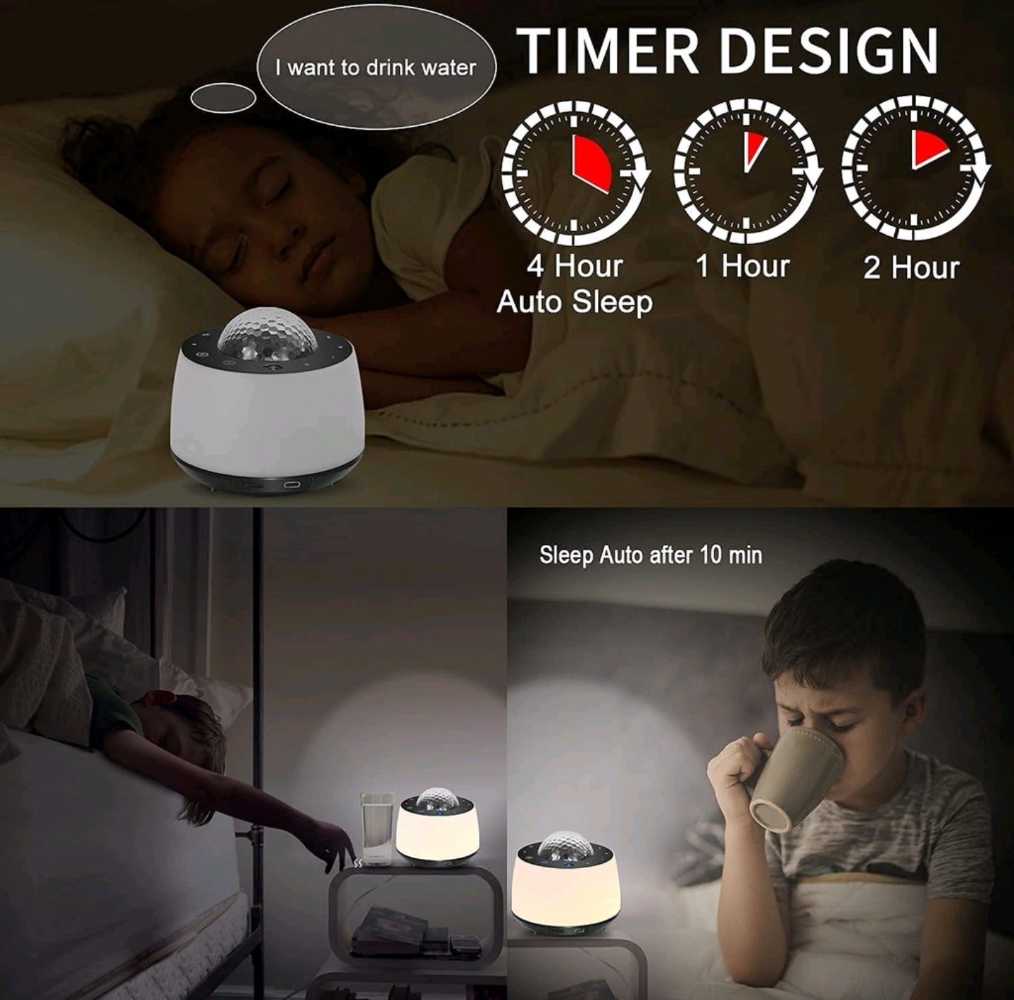 Projektor gwiazd 3d USB lampka nocna głośnik bluetooth pilot