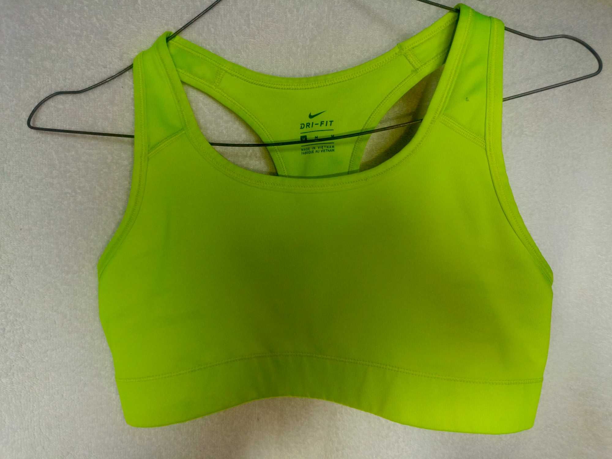 Nike Dri-Fit: Zielony stanik sportowy M/38