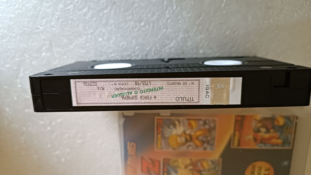 Antiga Cassete VHS oficial do DragonBall Z