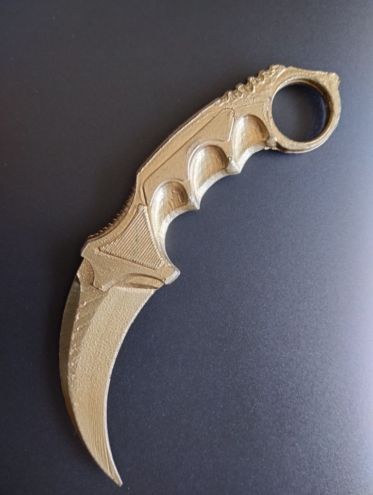 Ніж Стендоф 2 Керамбіт Голд Іграшковий ніж StandOff 2 Karambit Gold