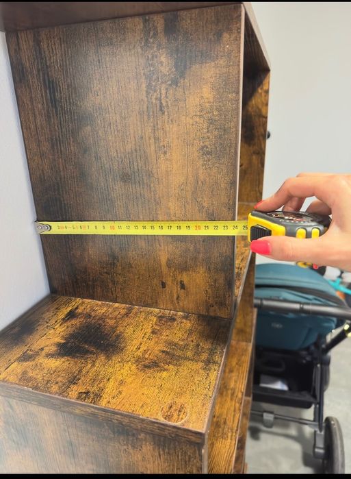 Regał drewniany ciemny