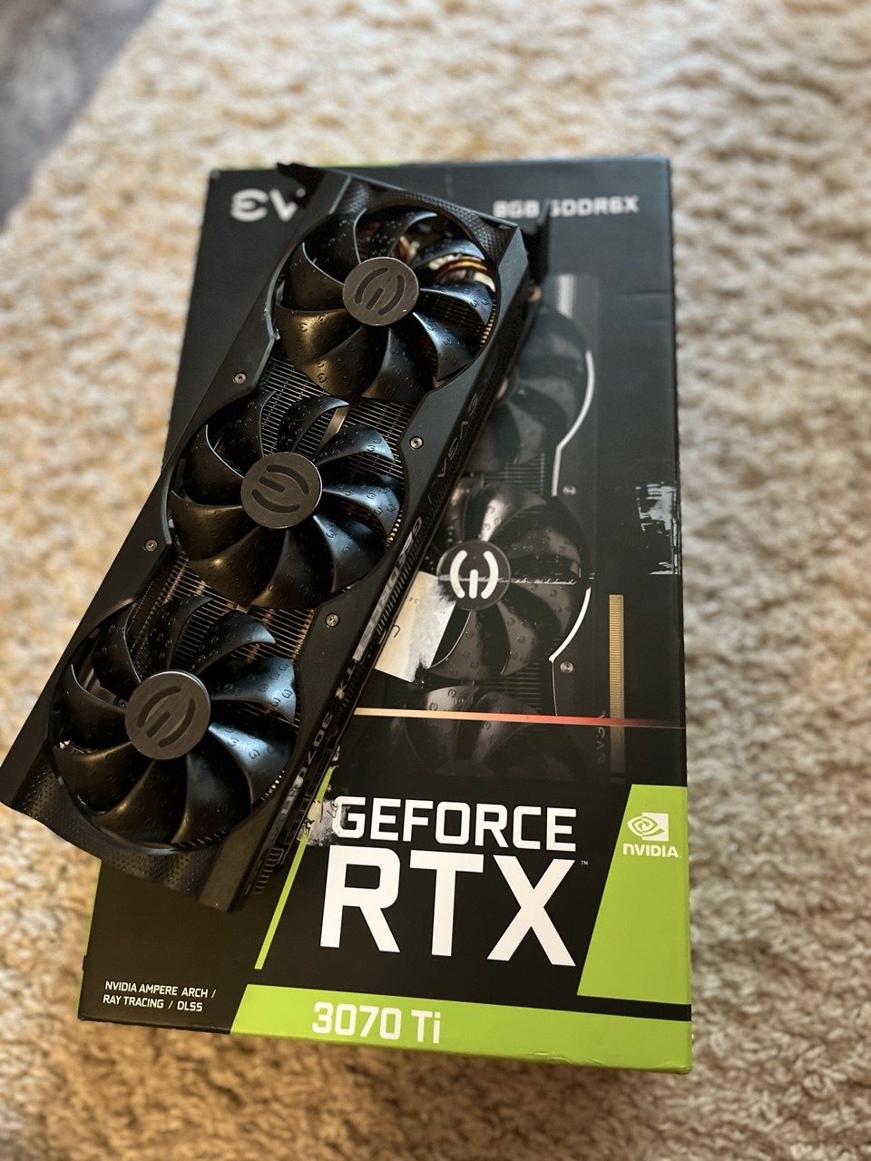 Nvidia GeForce rtx 3070 ti EVGA XC3 8gb 256bit