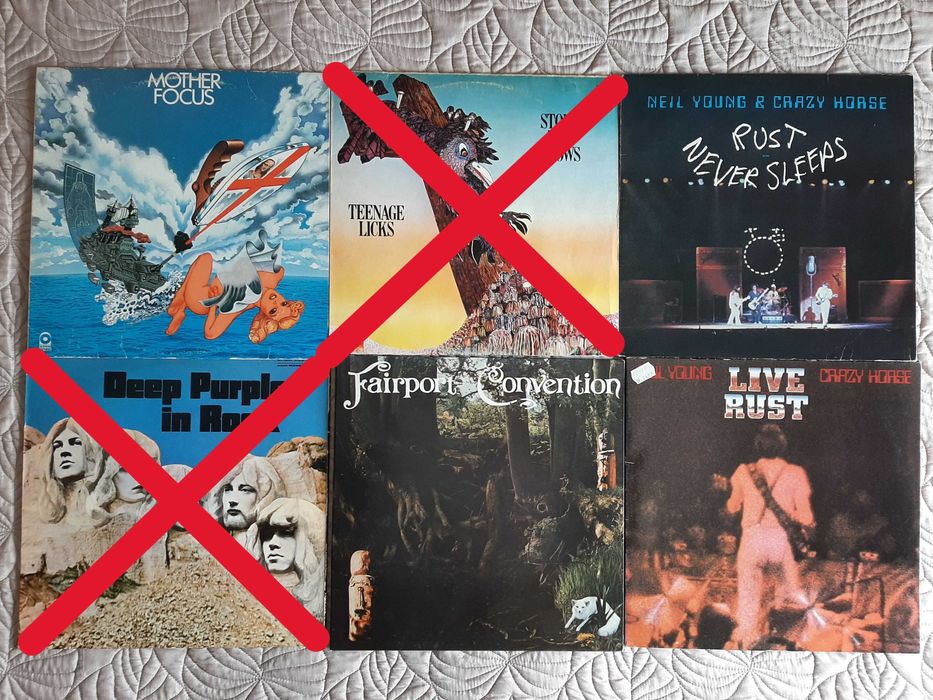 Neil Young-Stone Crows-Fairport Convention-Focus-Deep Purple- Vinil LP