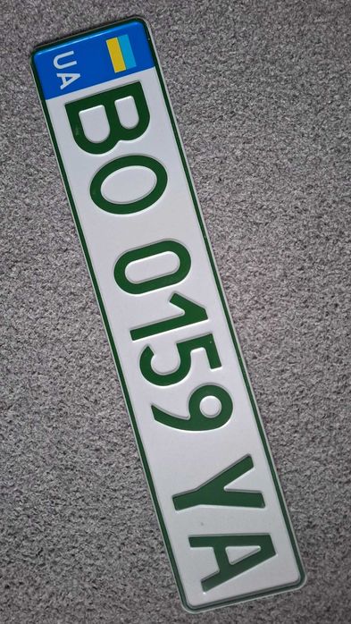 kolekcjonerska tablica rejestracyjna UA ozdoba garażu samochód elektr