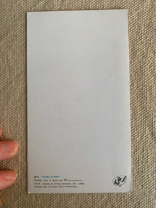 Postais religiosos e de Natal antigos vintage dos anos 70 / 80