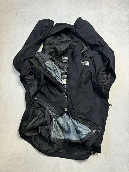 Черная куртка ветровка The North Face Hyvent мужская с подкладом