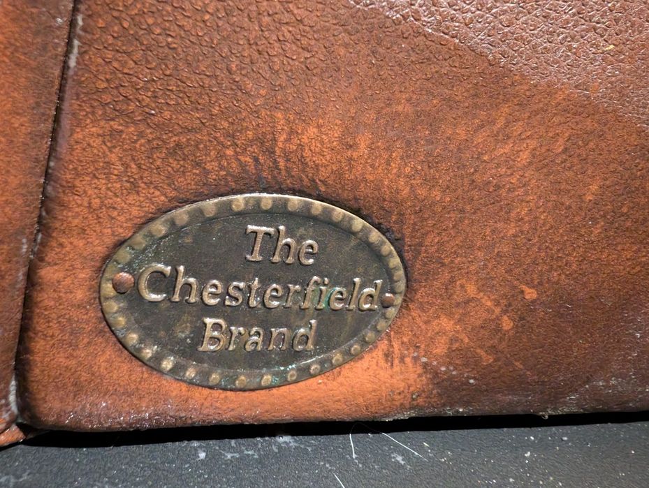 Oryginalny Chesterfield kanapa 3 osobowa