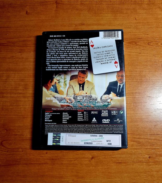 HAVANA (Sidney Pollack) Robert Redford/Lena Olin/Raúl Juliá