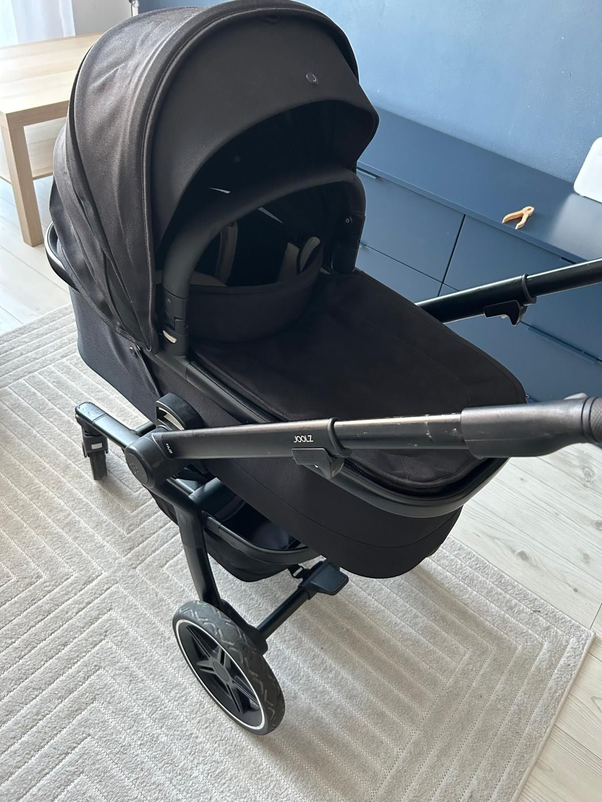 Wózek 2w1 Joolz hub + brilliant black przod tyłem
