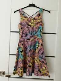 Letnia sukienka w tropikalny print