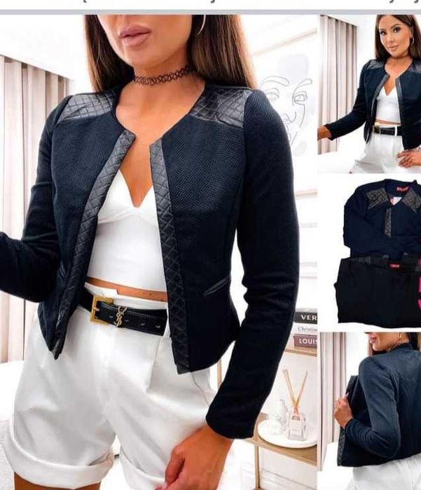 Bolerko/żakiet czarne 36