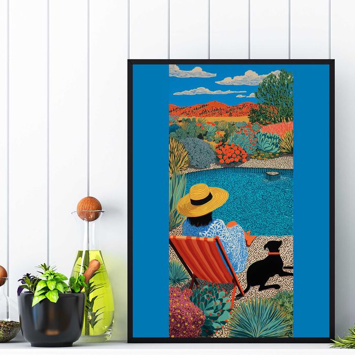 plakat do pokoju lato wakacje, obraz do salonu lato wakacje, wakacje