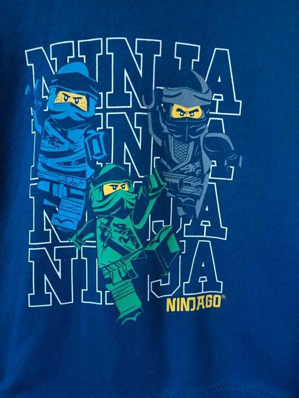 Granatowa niebieska bluza z kapturem LEGO ninjago 122/128