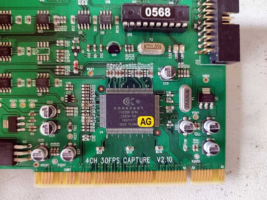 Karta video - monitoring CCTV 4 X BNC Conexant Fusion 878A PCI