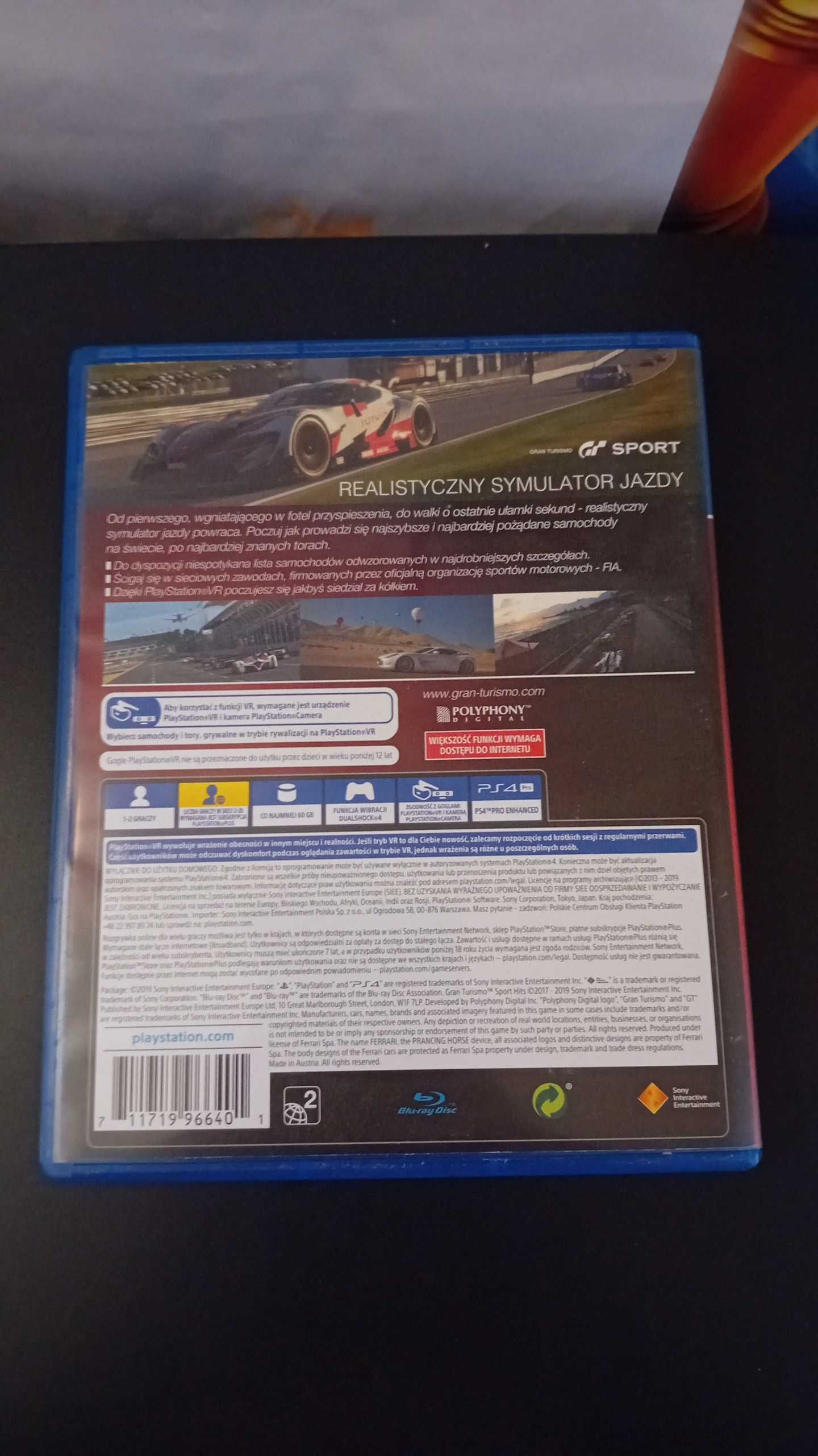 gra na ps4 (gran turismo sport)