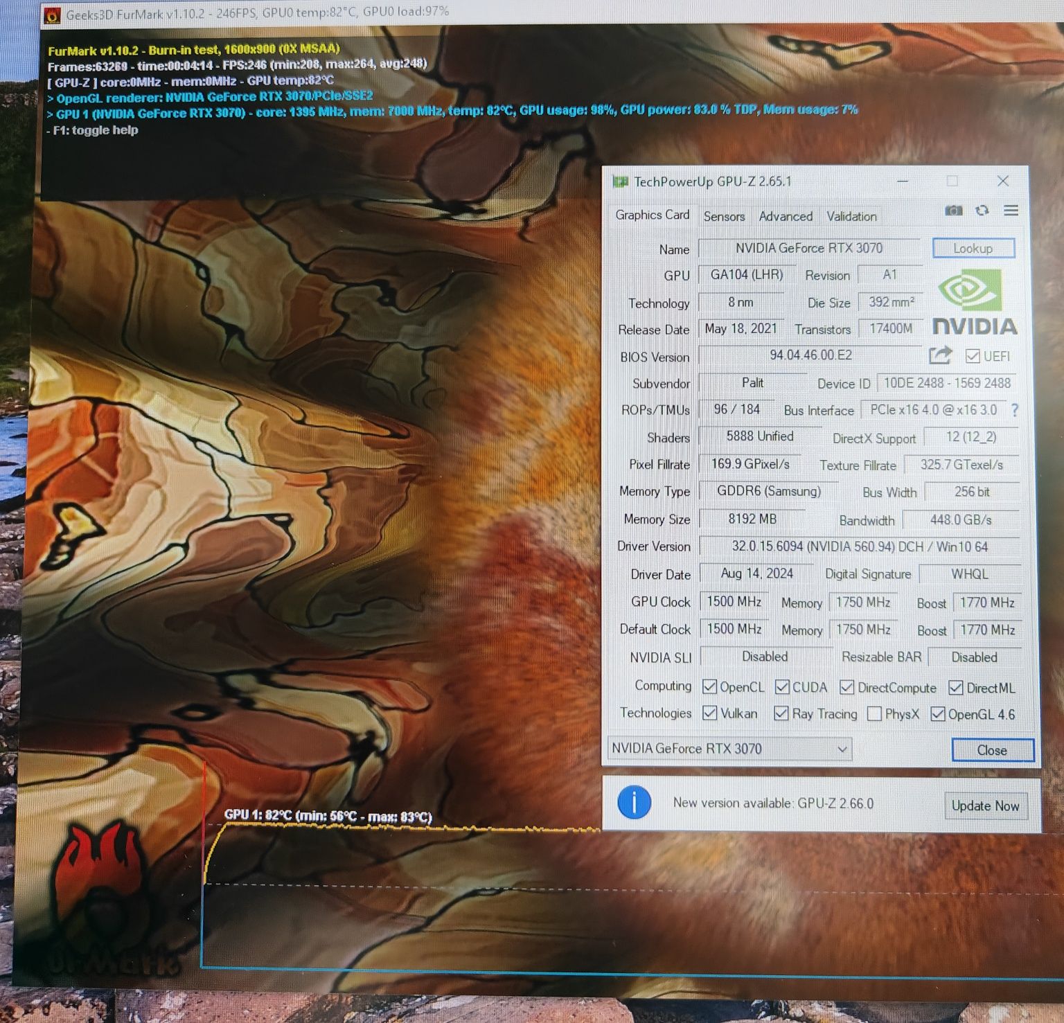 GeForce RTX 3070 Palit GamingPro OC