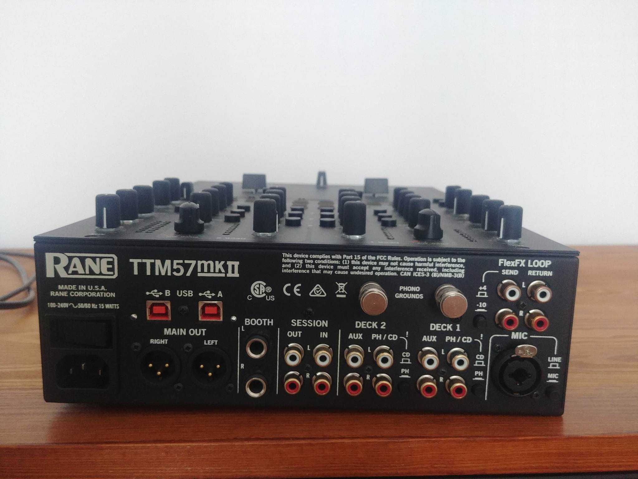 2 Gramofony Technics SL-1210M5G i mikser Rane TTM57 mk II