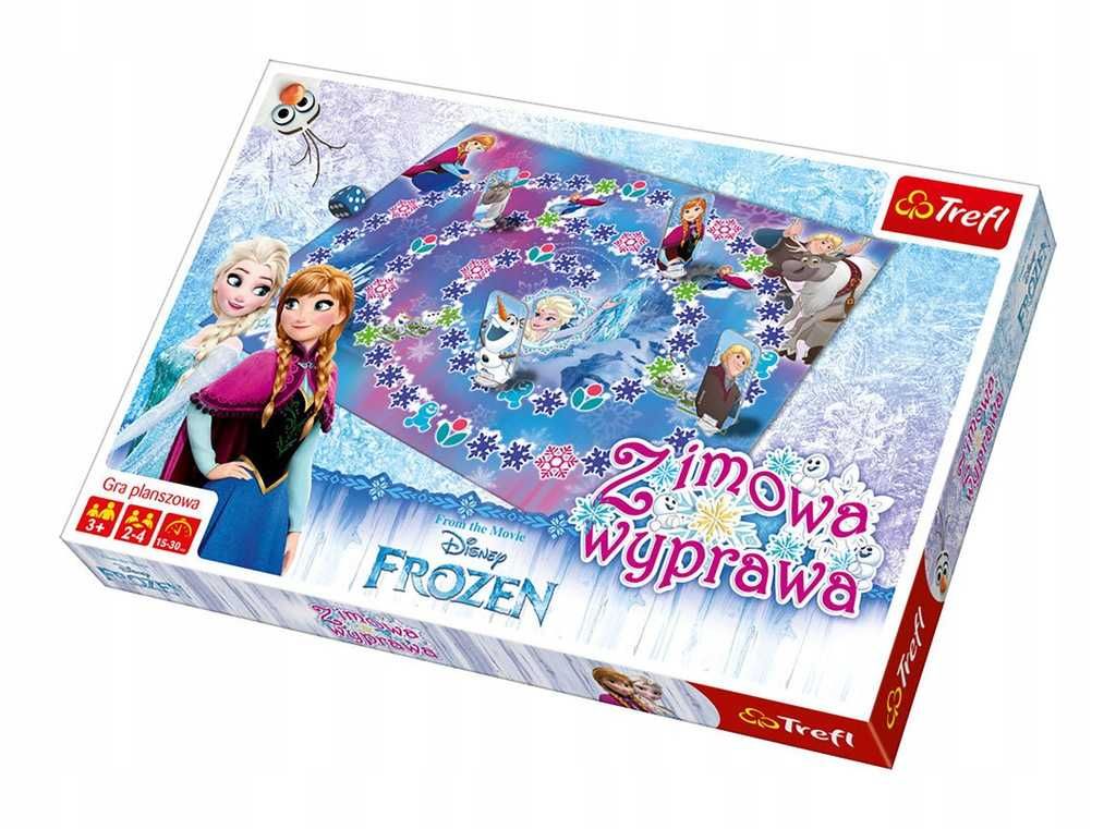 Zimowa wyprawa Anna Elsa FROZEN gra planszowa TREFL