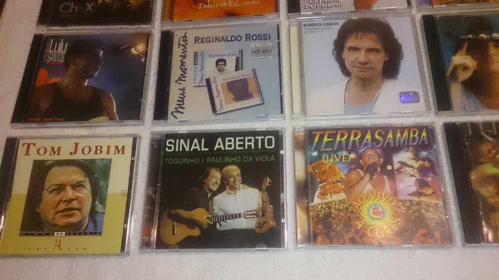 música brasileira, calcanhotto, alcione, jobim, terra samba -vários cd