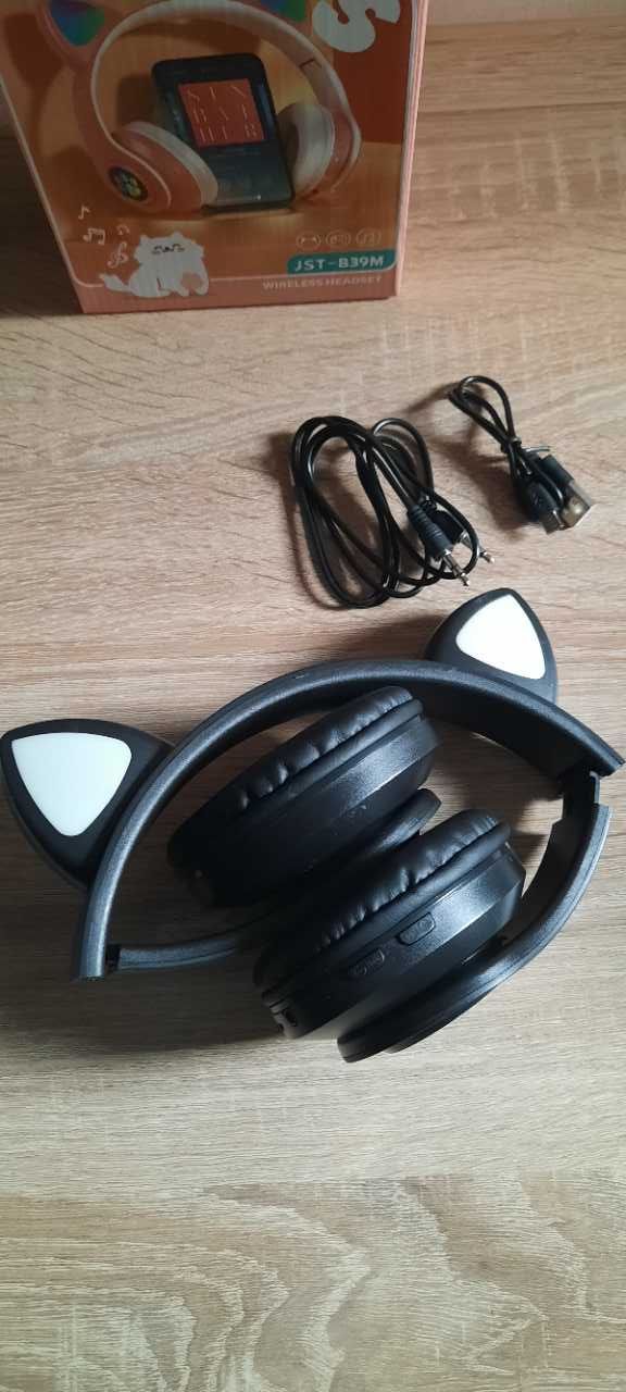 Słuchawki Bluetooth KOT RGB bezprzewodowe składane