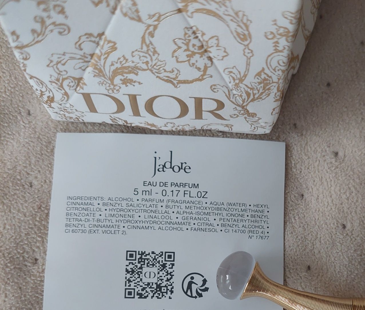 Dior j'adore edp miniaturka 5 ml