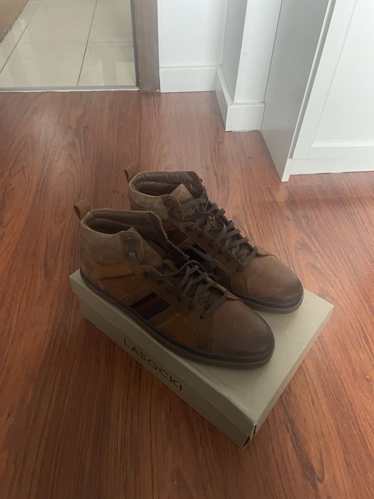Buty meskie nowe w kolorze braz lasocki