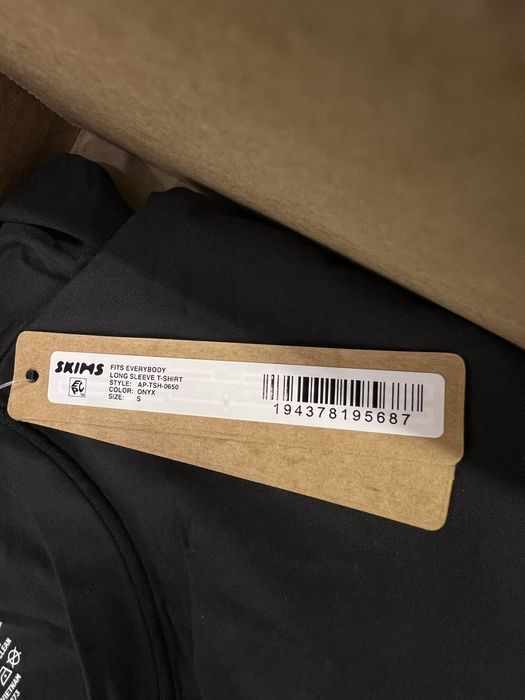 Кофта Skims XS S лонгслів чорна оригінал скімс