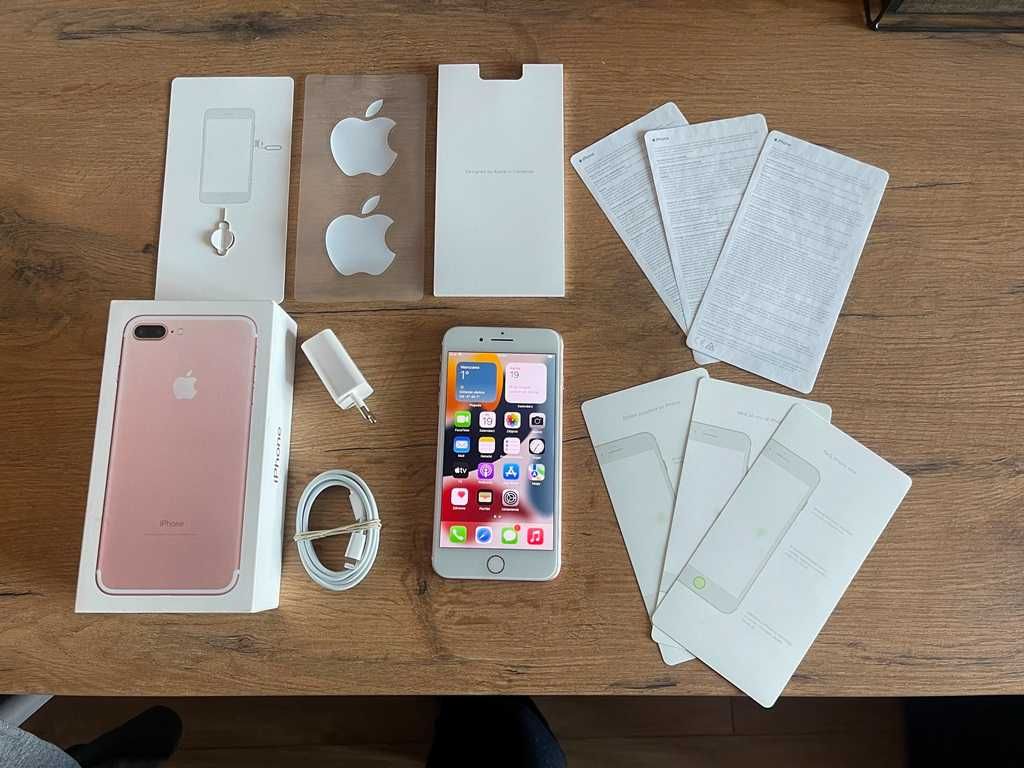 Apple iPhone 7 Plus 32GB Rose Gold 8 Ładny Stan!! Komplet