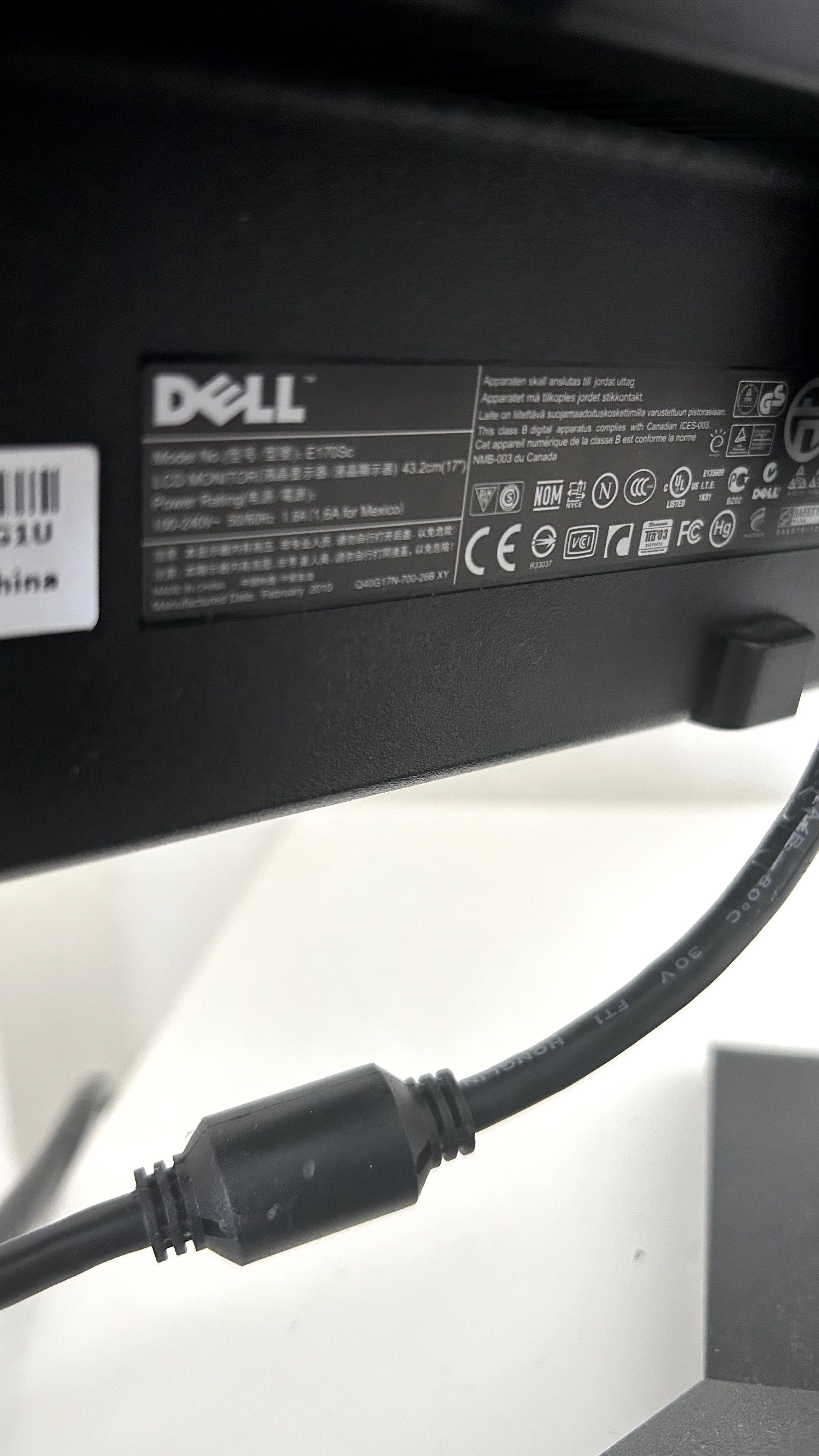 Monitor Dell LCD E170S