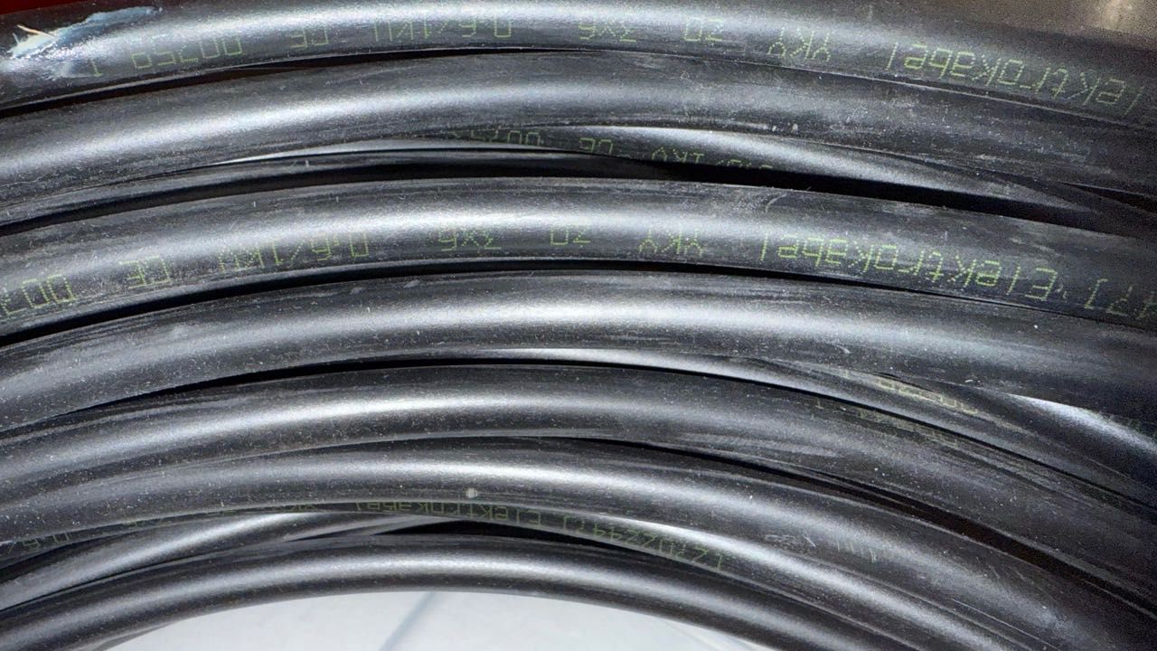 Kabel ziemny YKY 3x6 0.6/1kV 70m