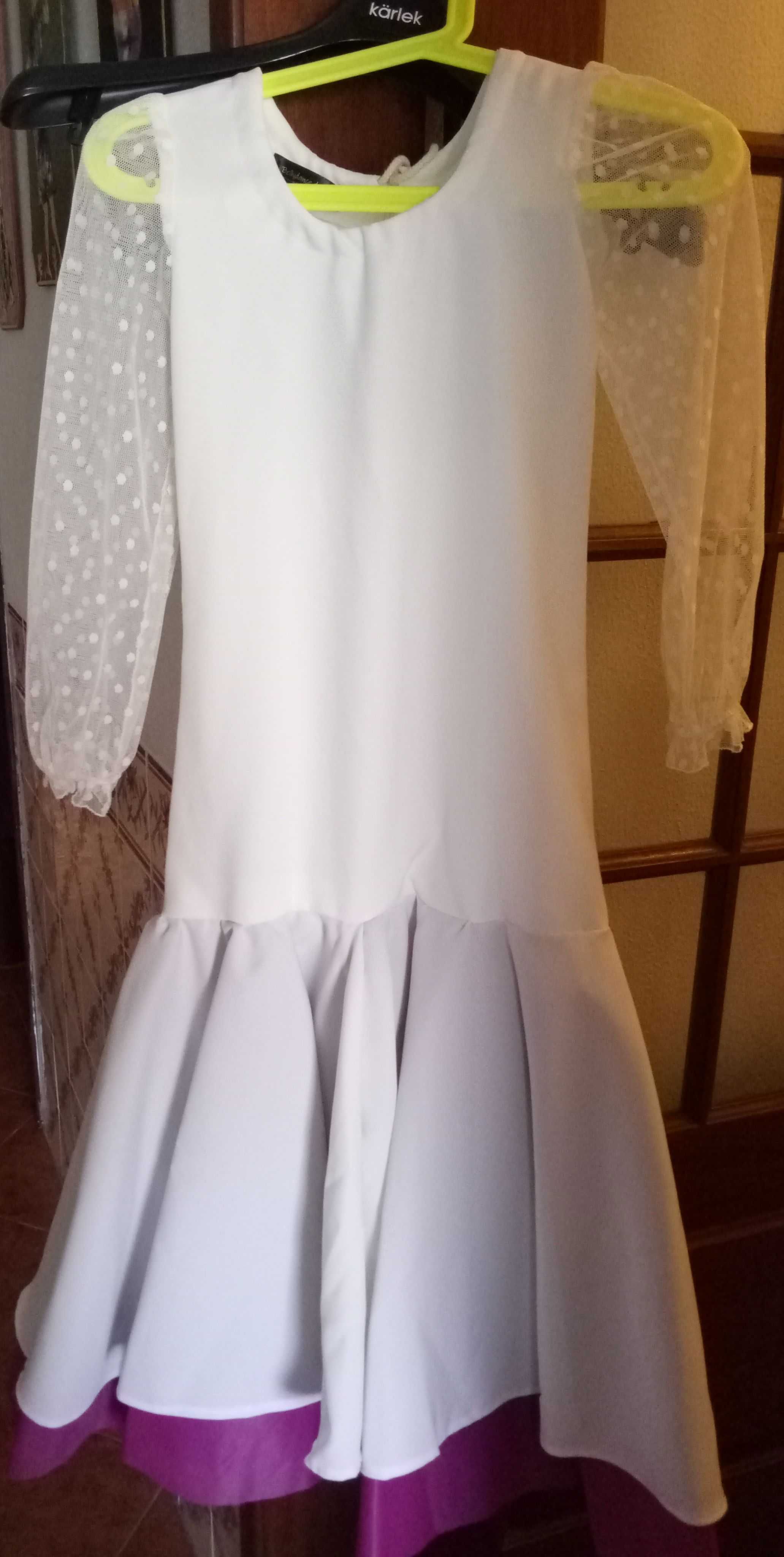 Vestido para Sevilhana, ou Cerimônia-Criança, altura vestido 105cm