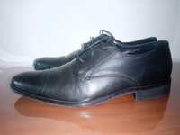 Czarne skórzane buty do garnituru Bianco Man 40/41