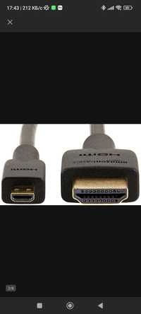 Kabel HDMI 0,9 m HDMI Typu D (Micro) HDMI Typu A (Standard) Czarny