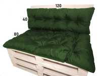 PODUSZKI na meble ogrodowe 120x80x40 palety komplet WODOODPORNE