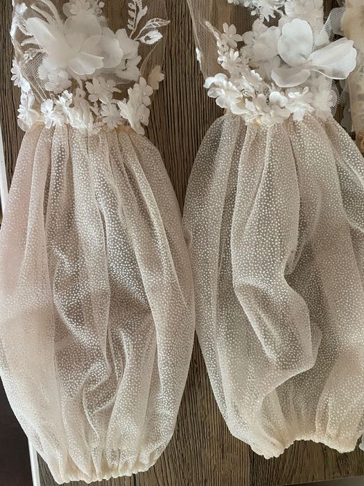 Suknia Ślubna z rozcięciem na nogę r.S